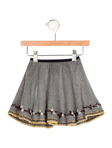 Caramel Baby & Child Girls' Embroidered Flare Skirt