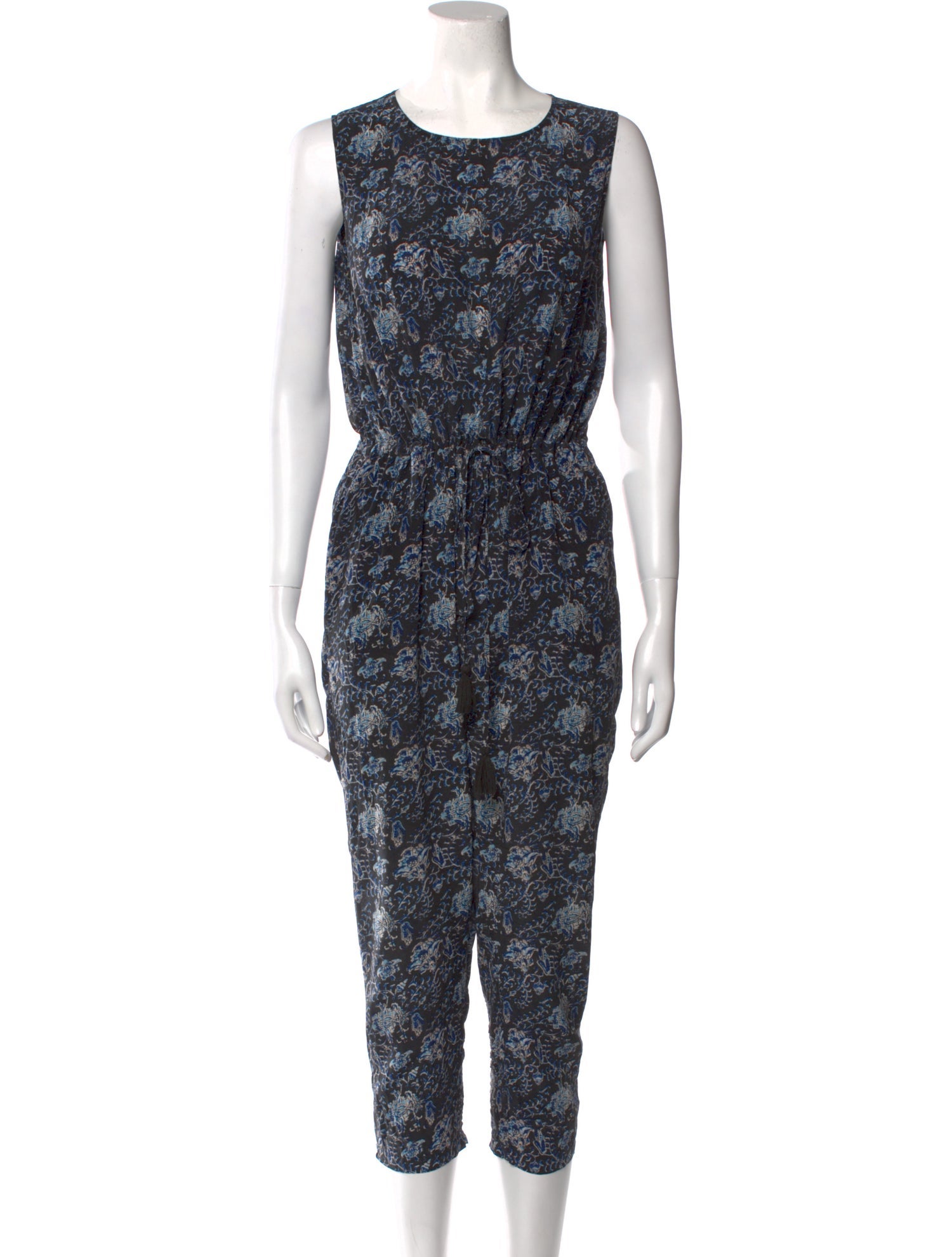 Carolina K Floral Print Crew Neck Jumpsuit