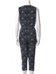 Carolina K Floral Print Crew Neck Jumpsuit