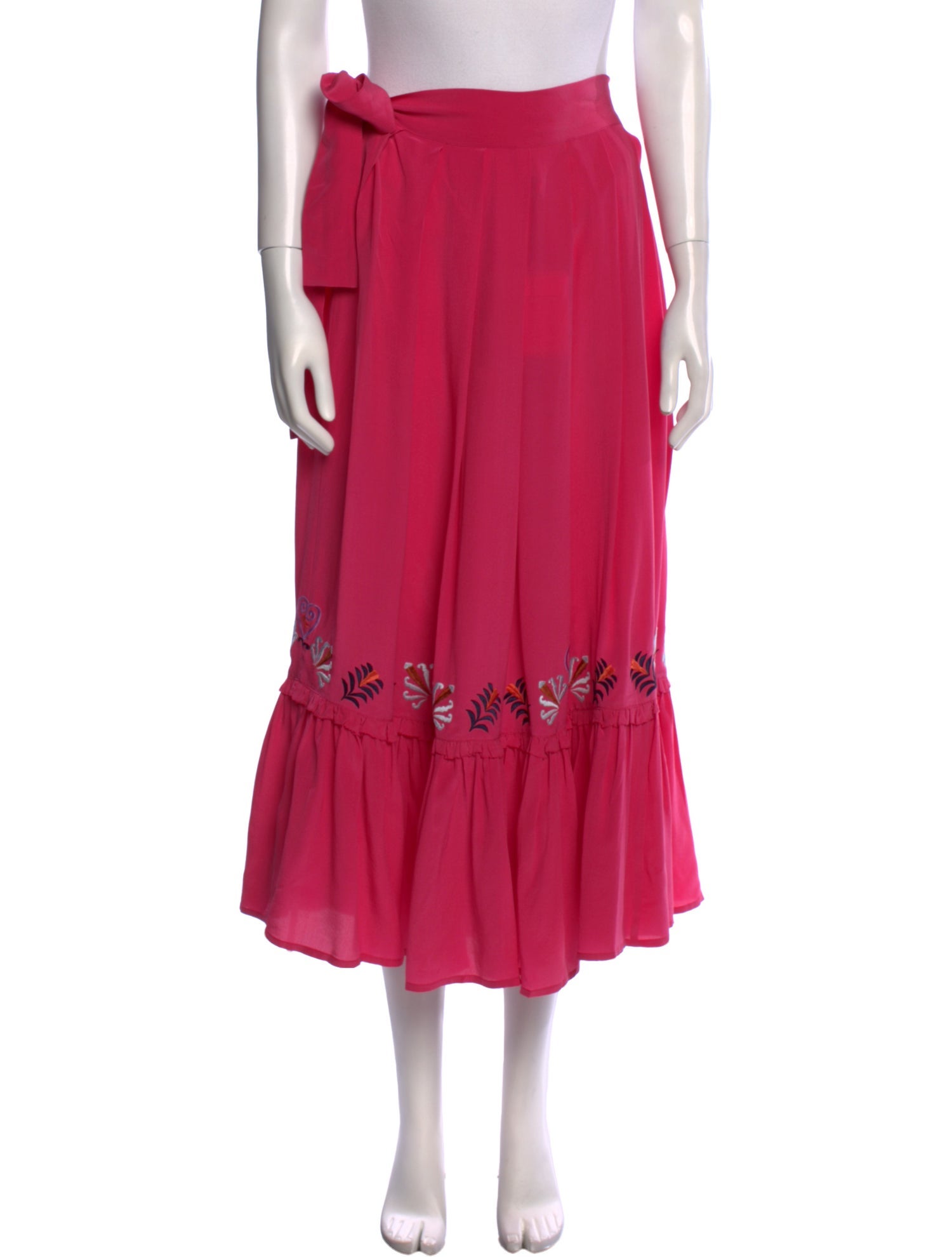 Carolina K Silk Midi Length Skirt w/ Tags