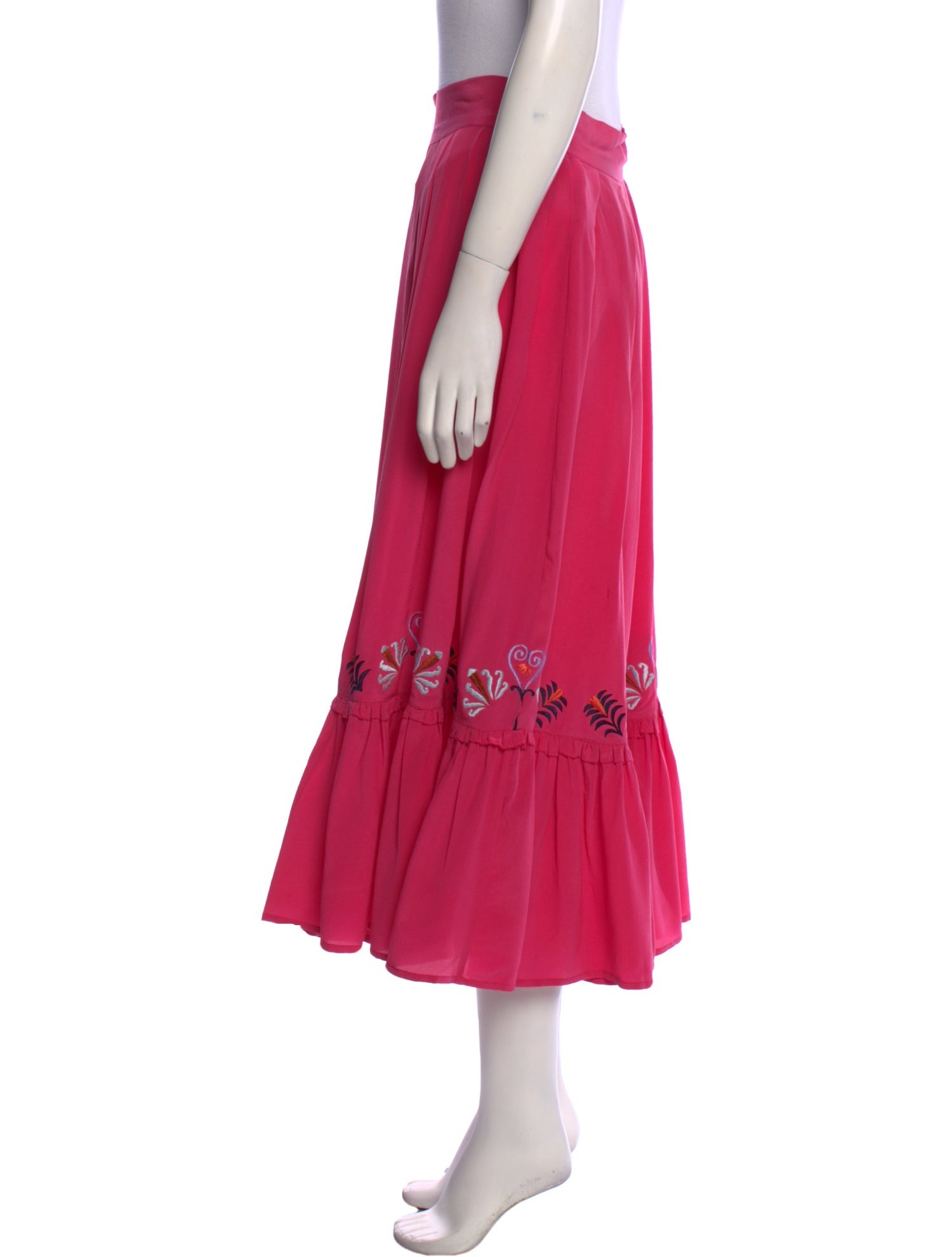 Carolina K Silk Midi Length Skirt w/ Tags