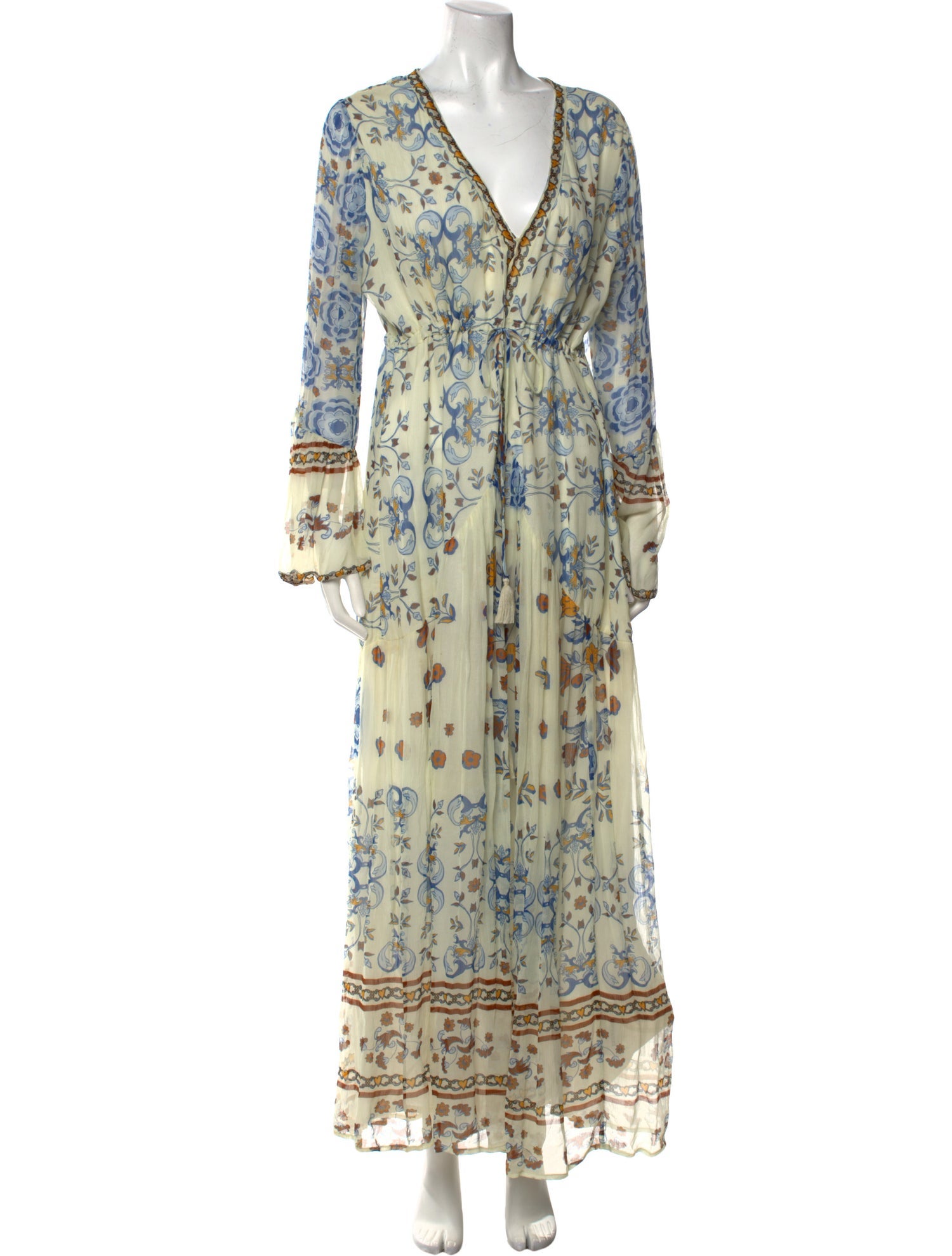 Carolina K Floral Print Midi Length Dress