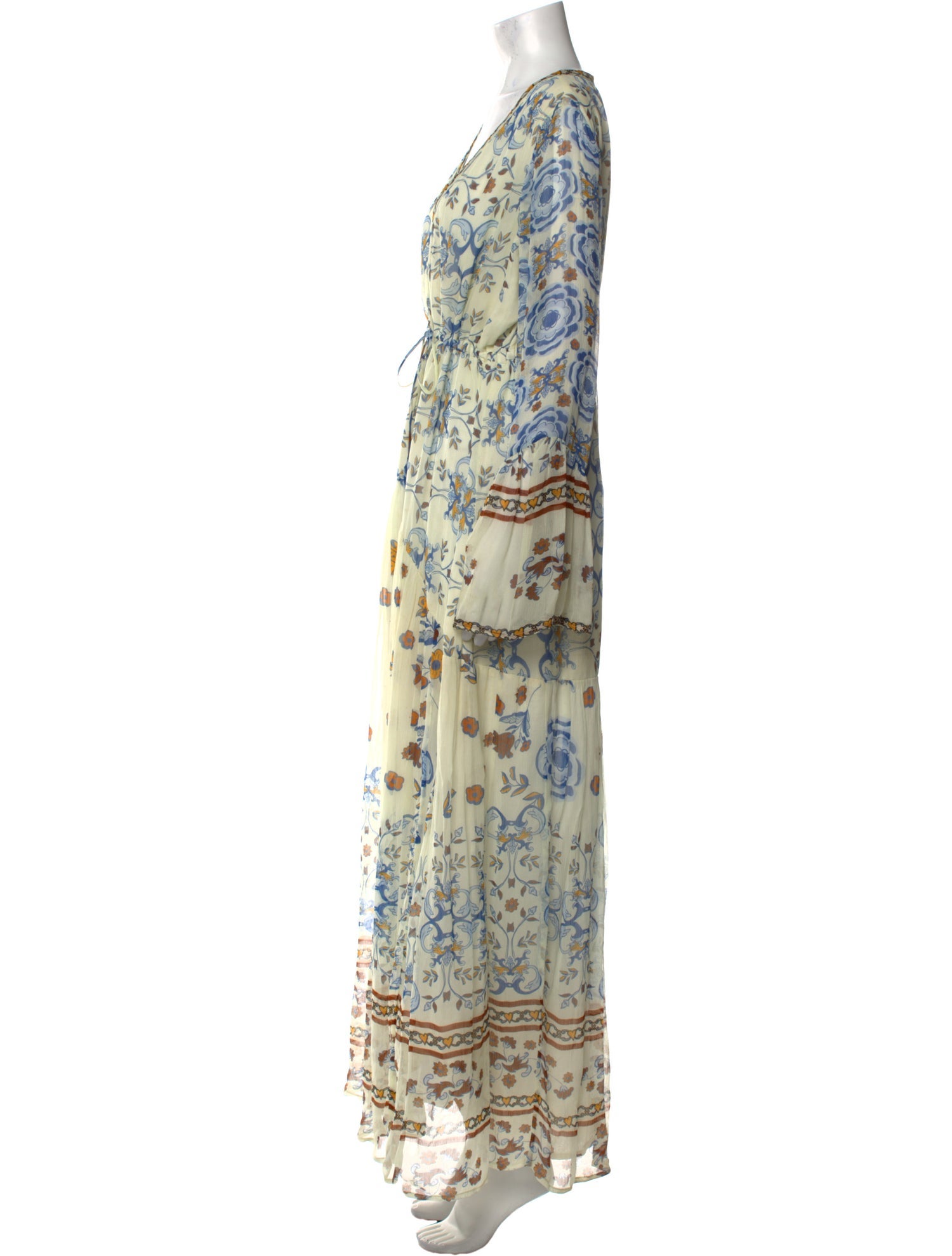 Carolina K Floral Print Midi Length Dress