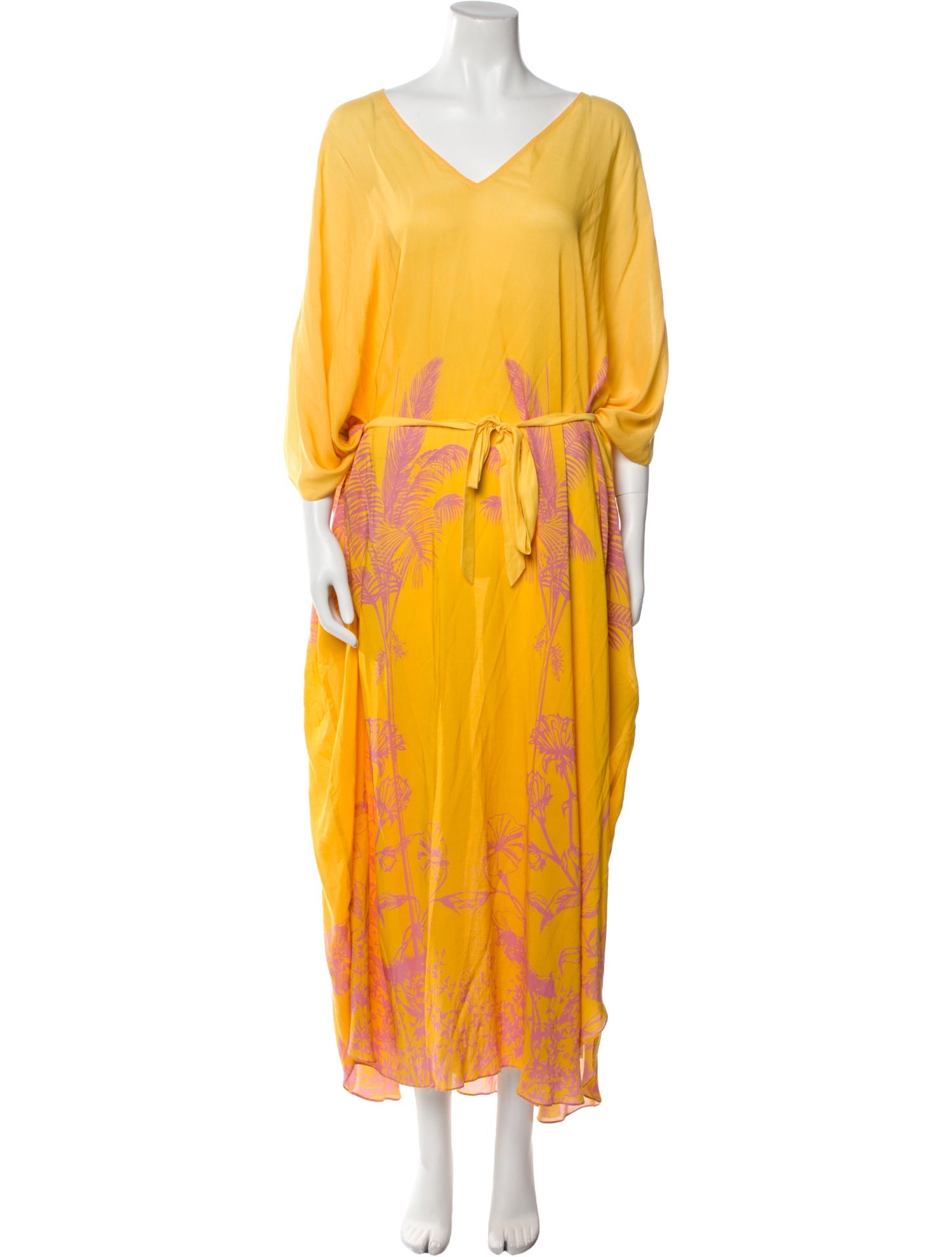 Carolina K Printed Long Dress