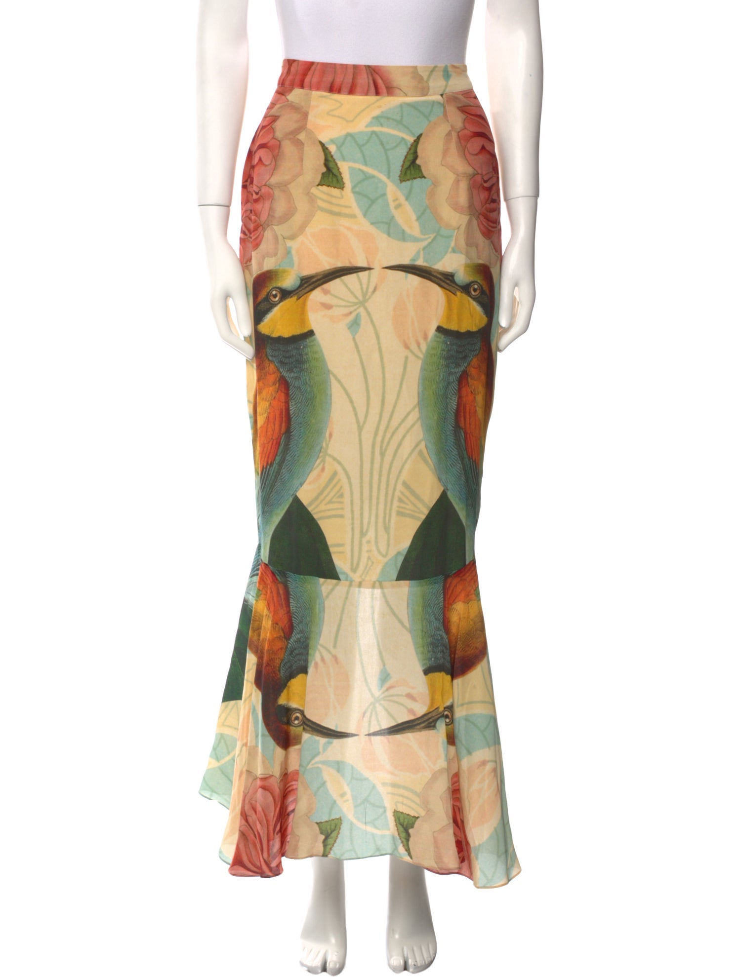 Carolina K Silk Long Skirt