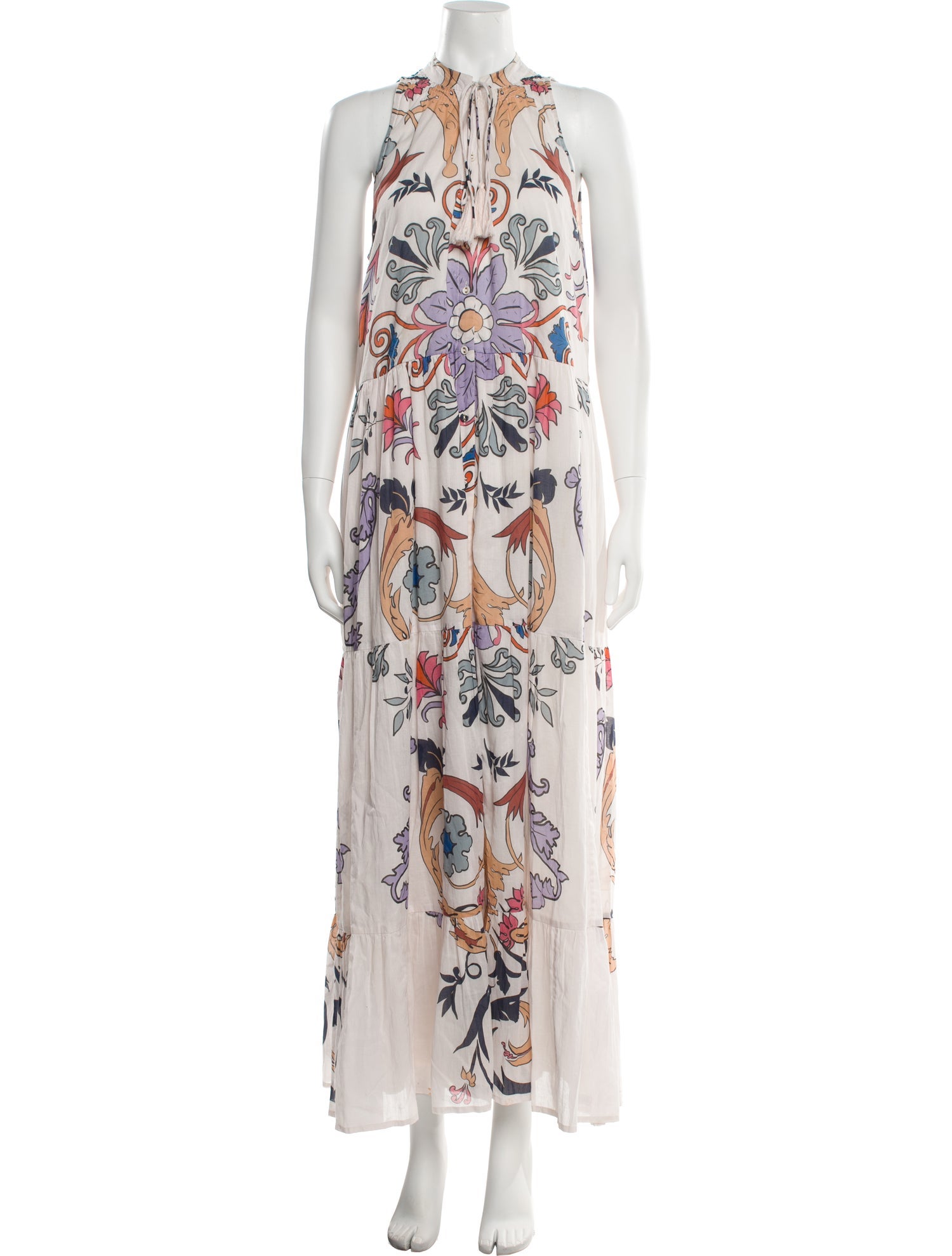 Carolina K Printed Long Dress