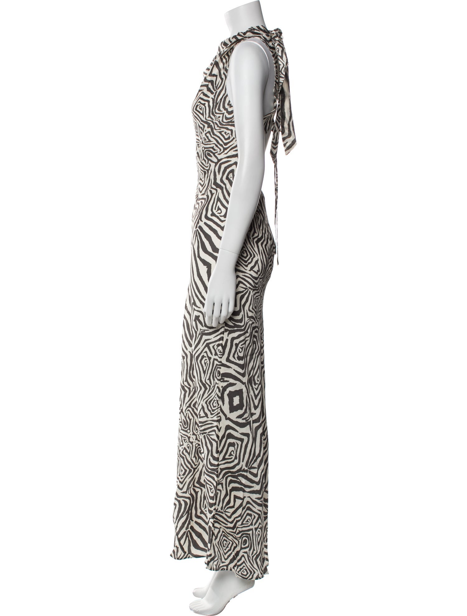 Carolina K Printed Long Dress w/ Tags