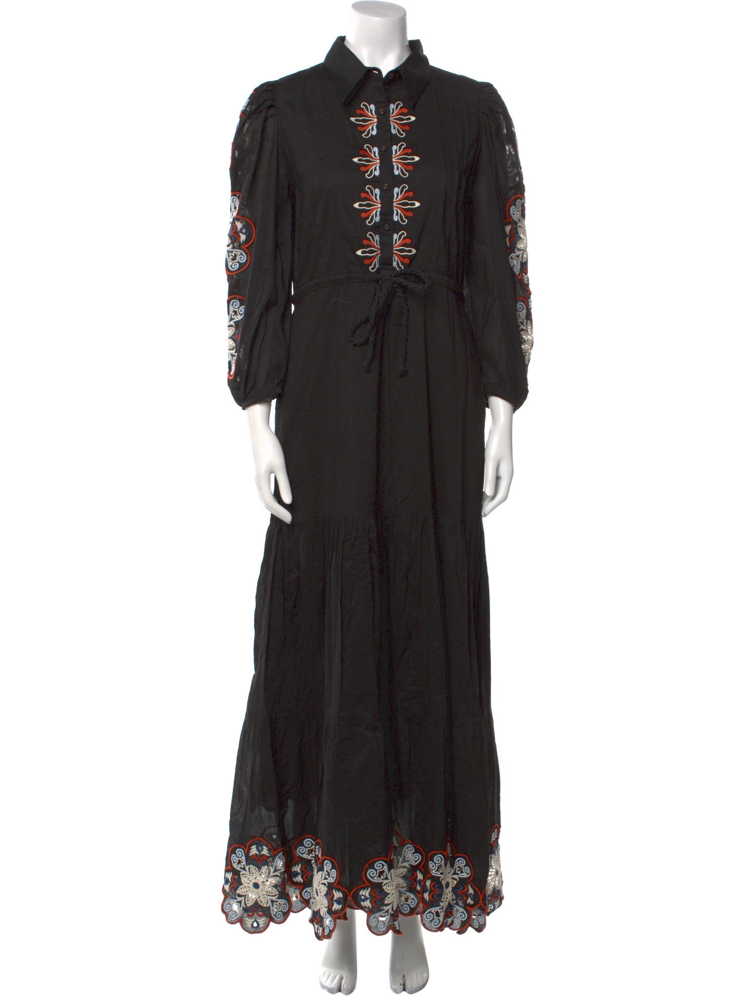 Carolina K Printed Long Dress w/ Tags