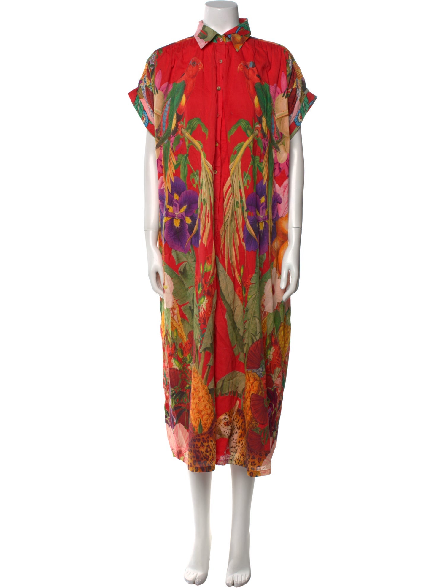 Carolina K Printed Midi Length Dress