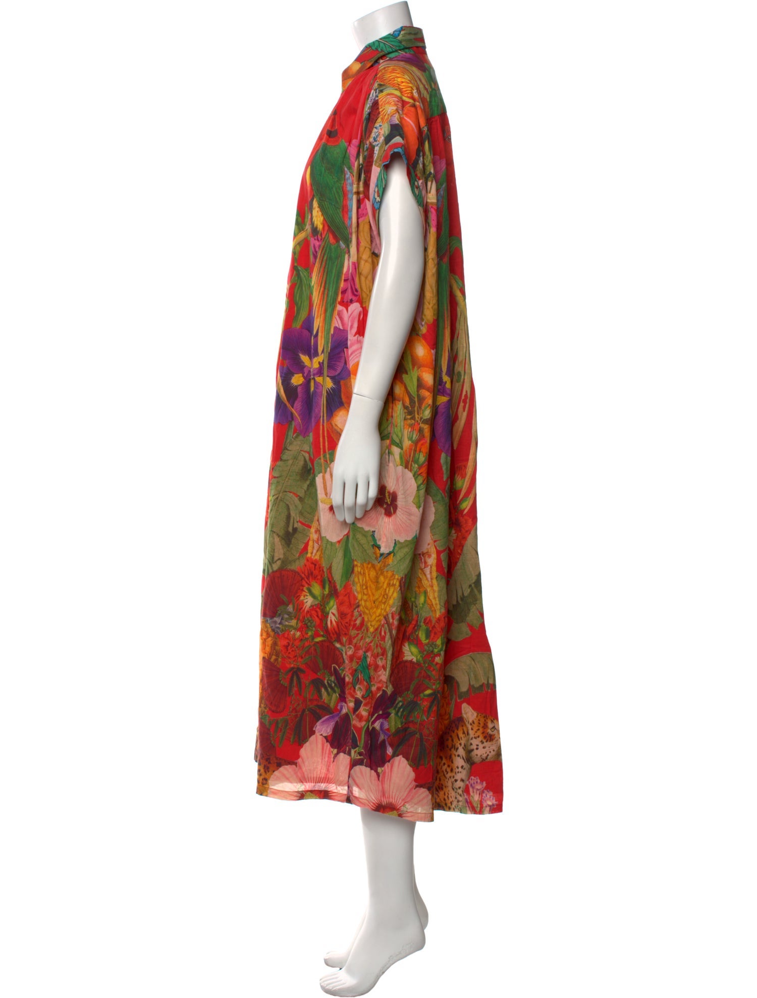 Carolina K Printed Midi Length Dress