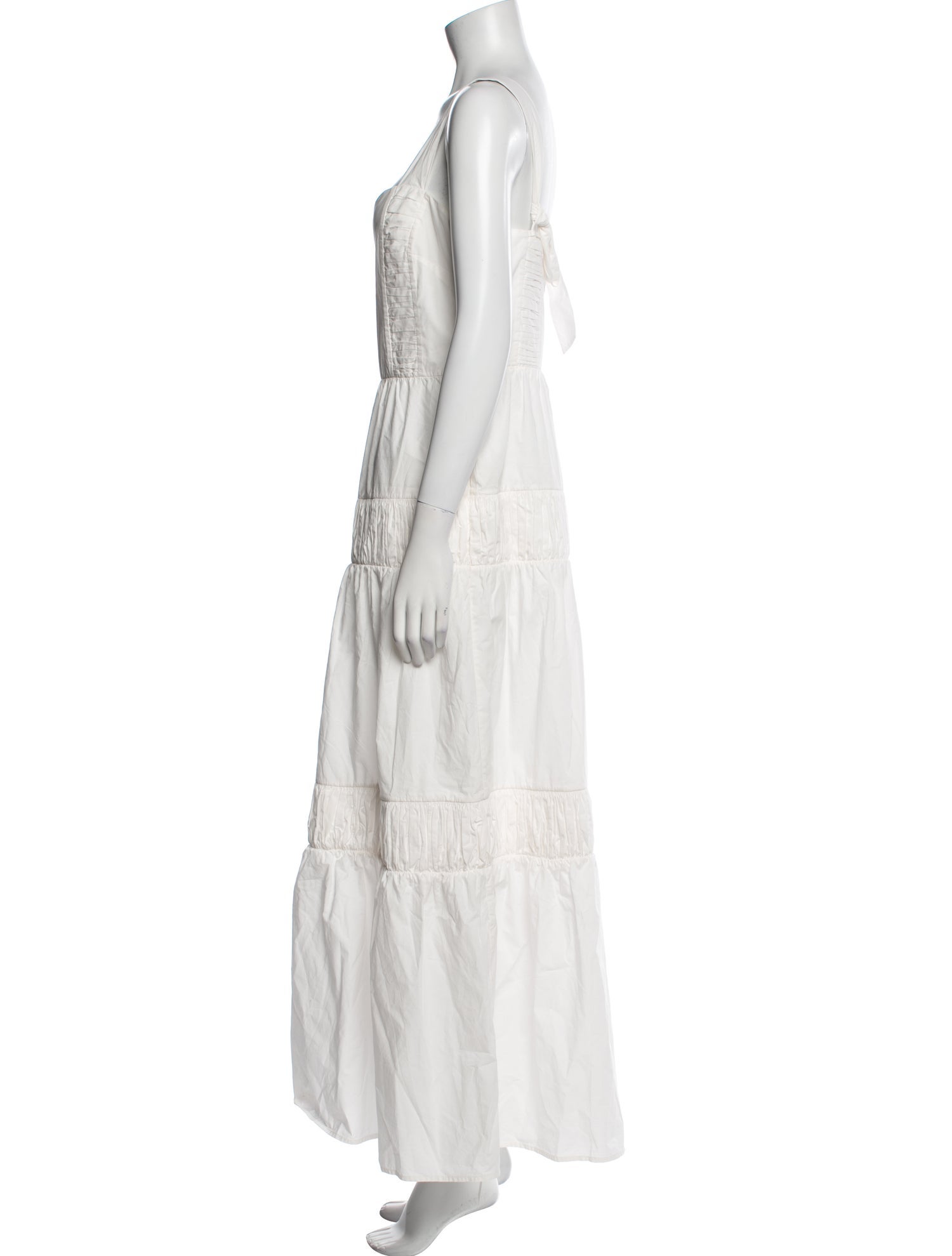 Carolina K Square Neckline Long Dress