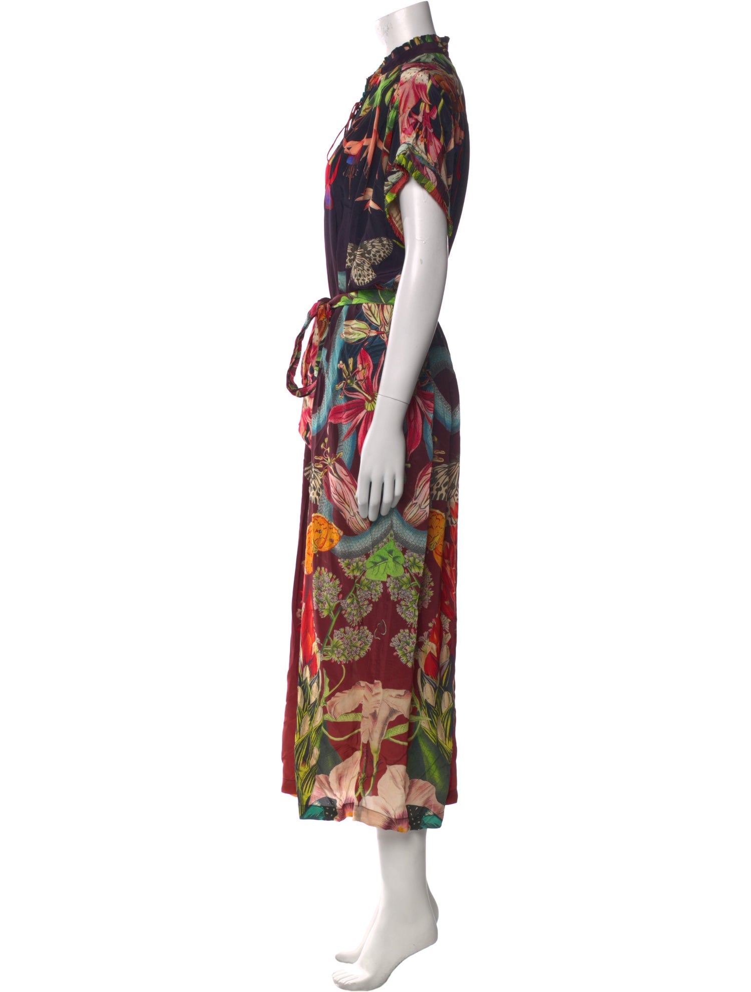 Carolina K Printed Long Dress w/ Tags