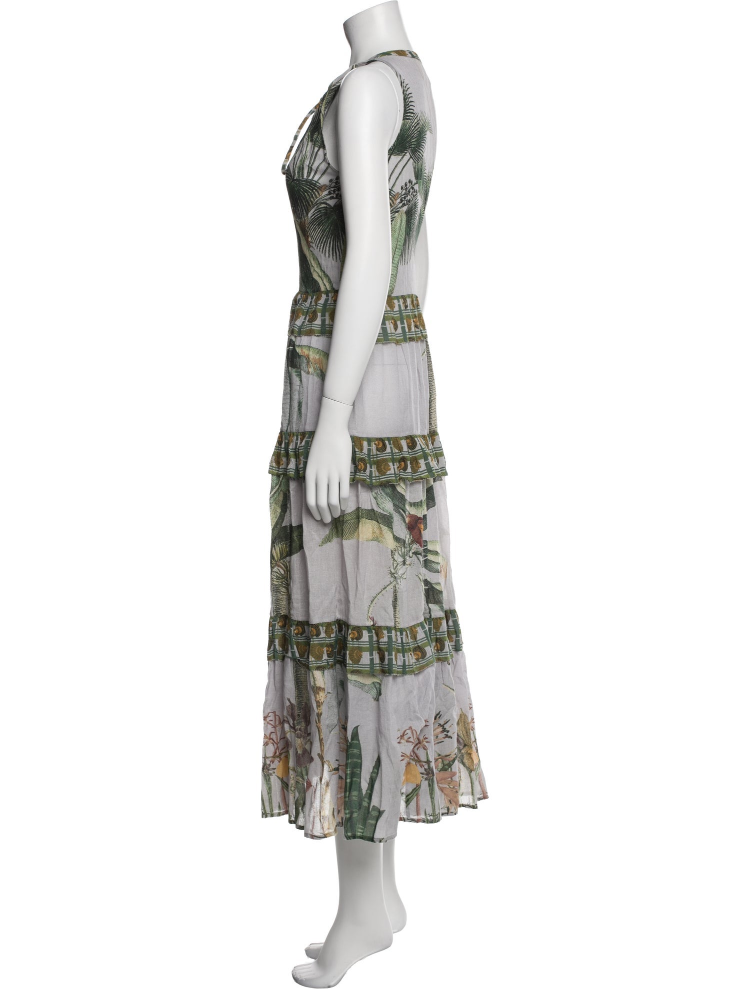 Carolina K Printed Long Dress
