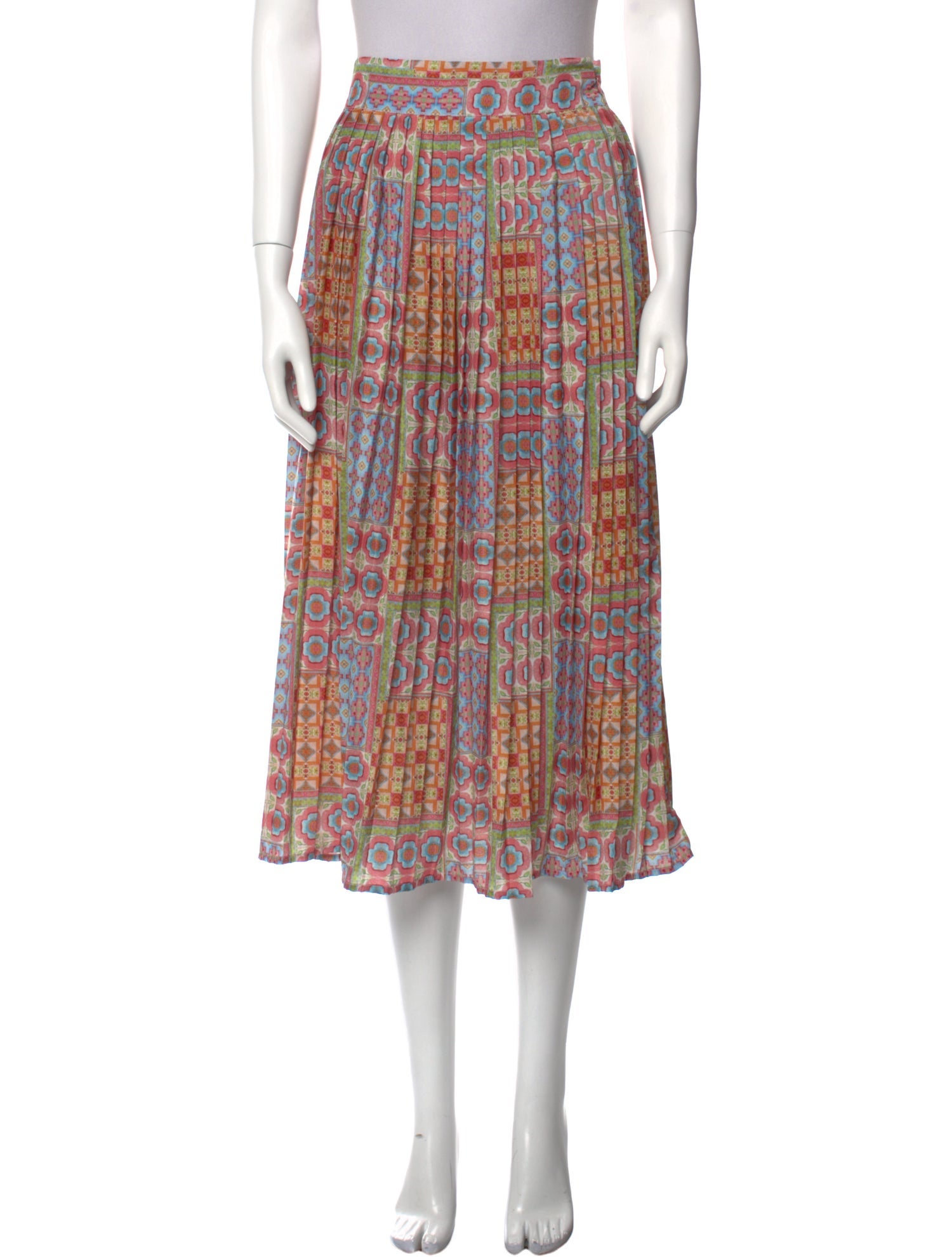 Carolina K Printed Midi Length Skirt