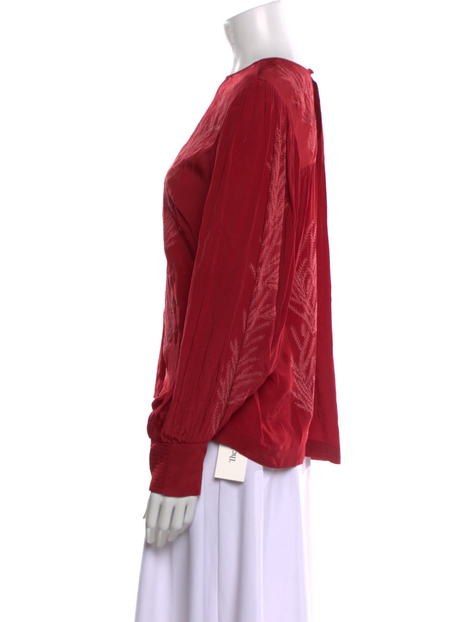 Carolina K Crew Neck Long Sleeve Blouse