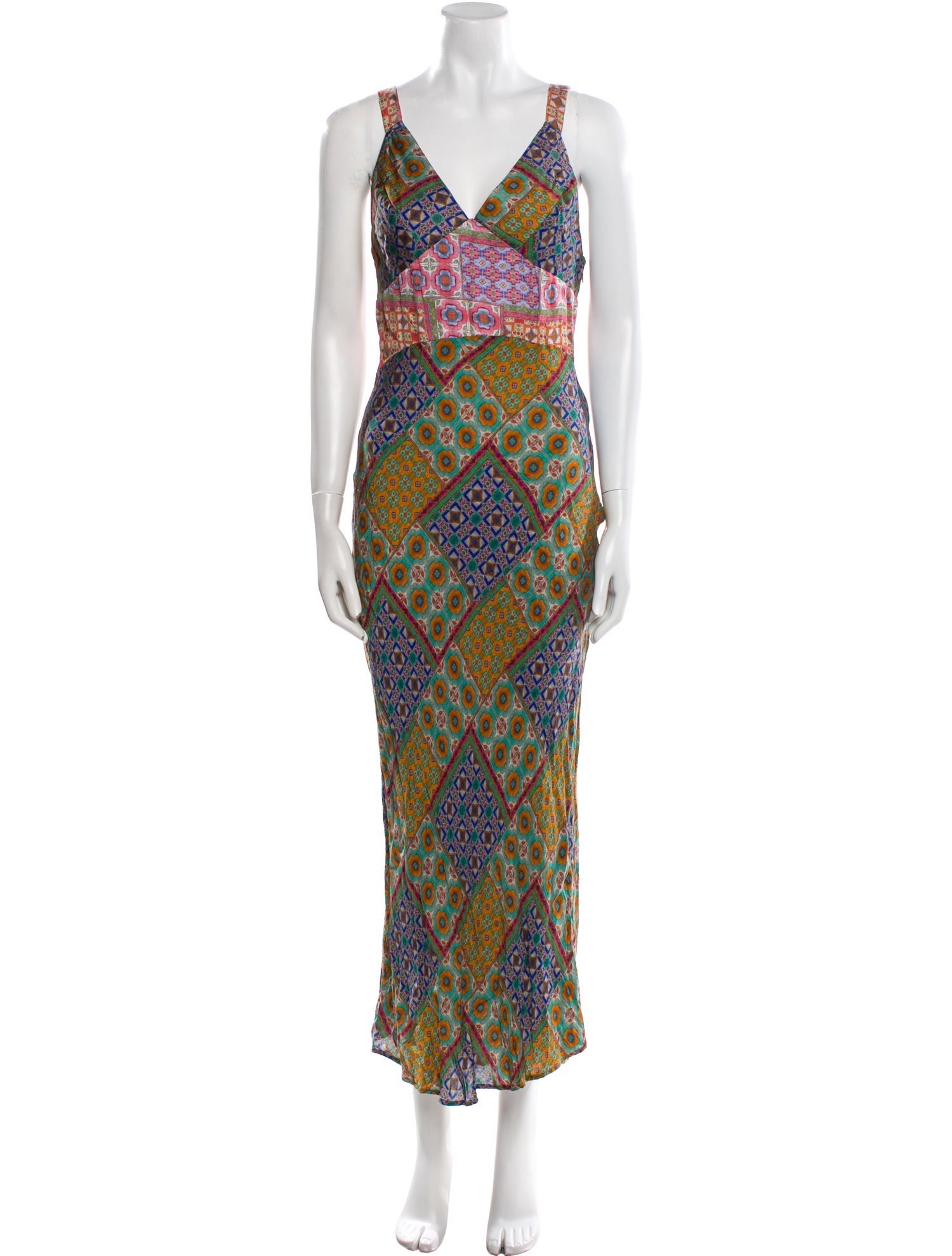 Carolina K Printed Long Dress