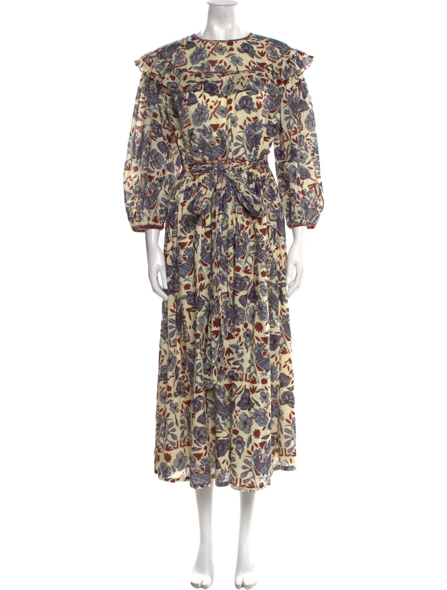 Carolina K Floral Print Long Dress