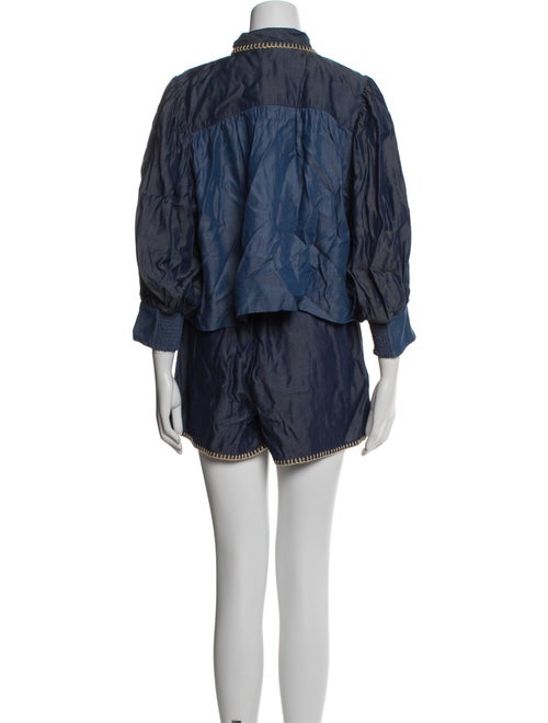 Carolina K Graphic Print Whipstitch Trim Short Set