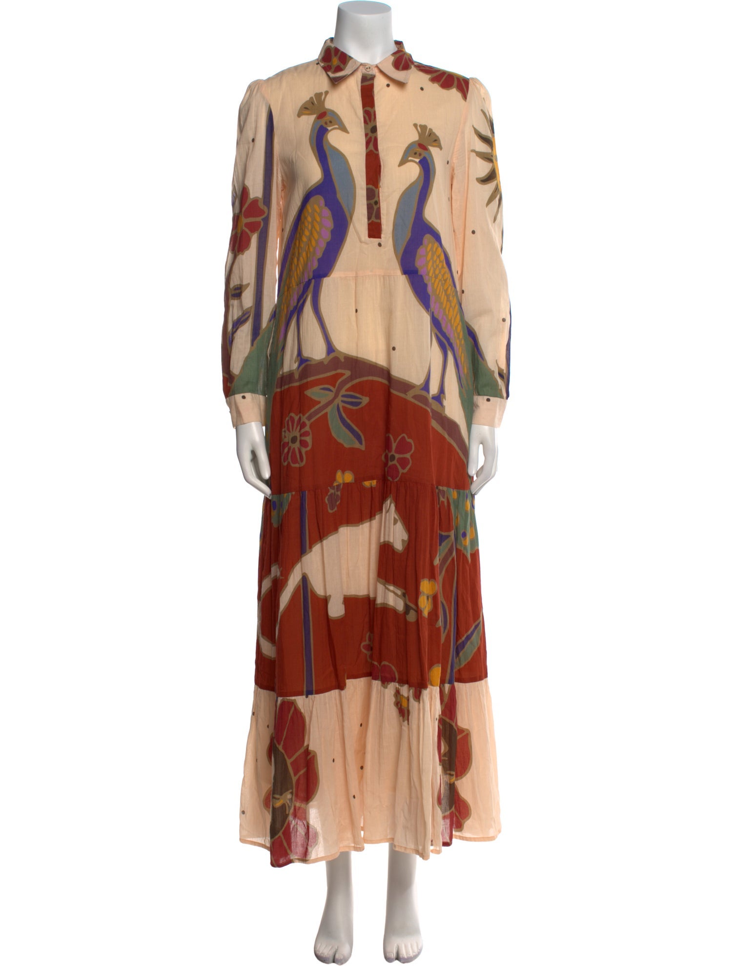 Carolina K Printed Long Dress