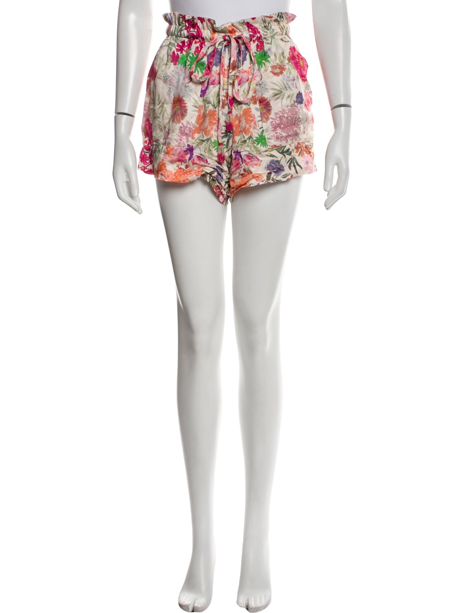 Carolina K Floral Print Mini Shorts