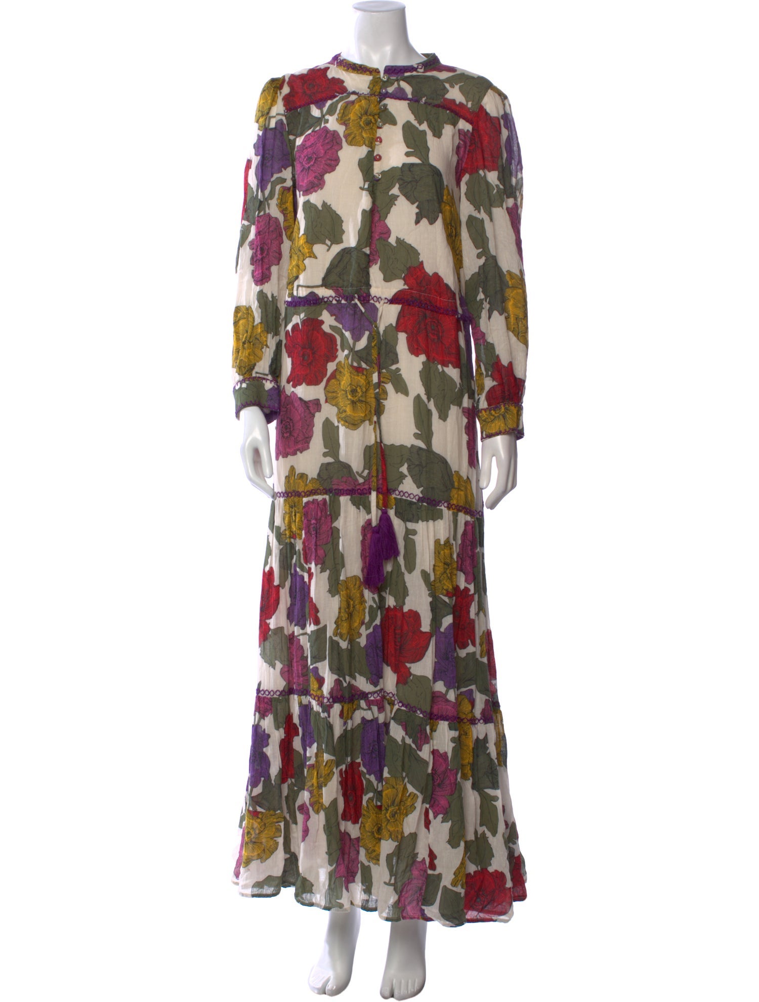 Carolina K Floral Print Long Dress