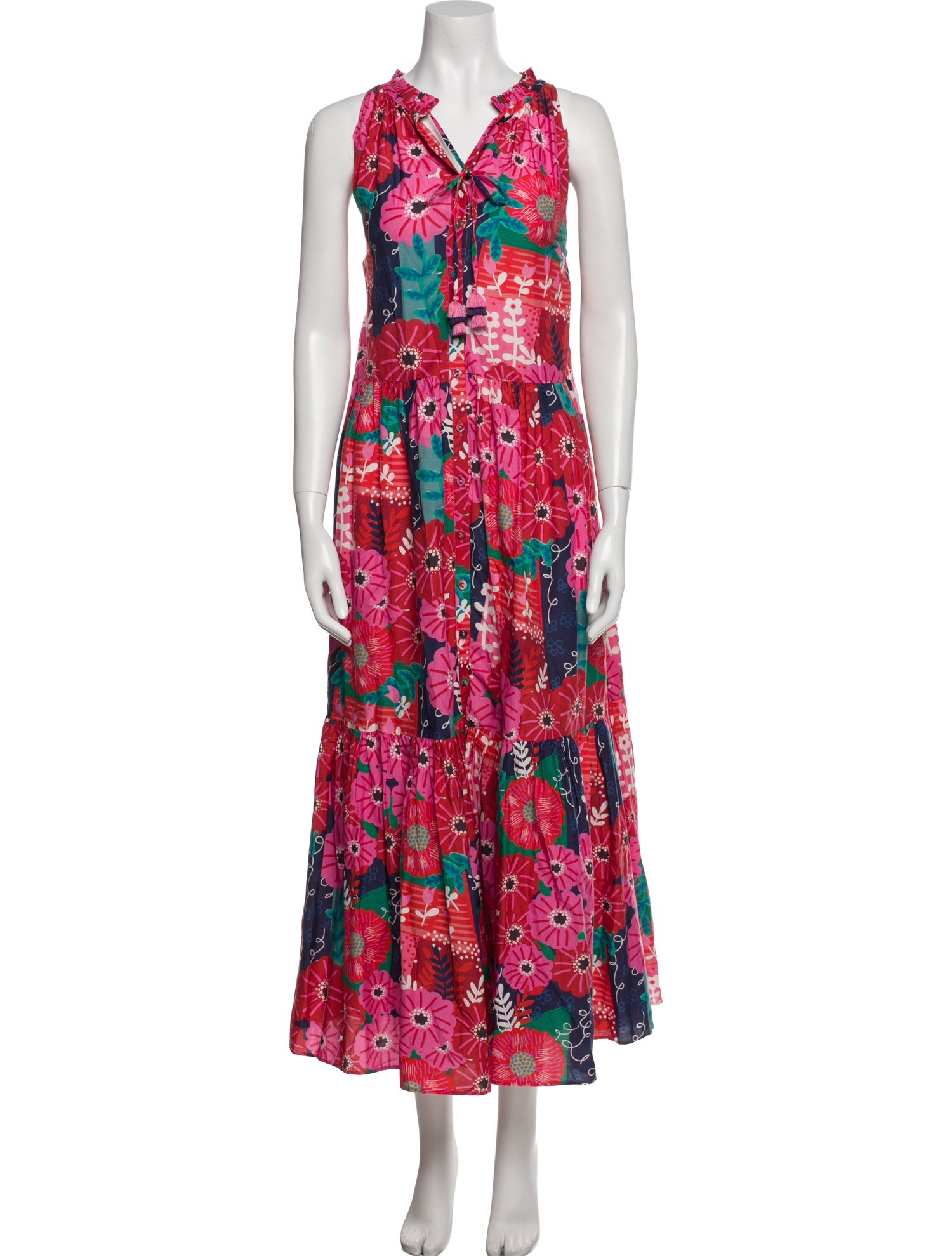 Carolina K Floral Print Long Dress