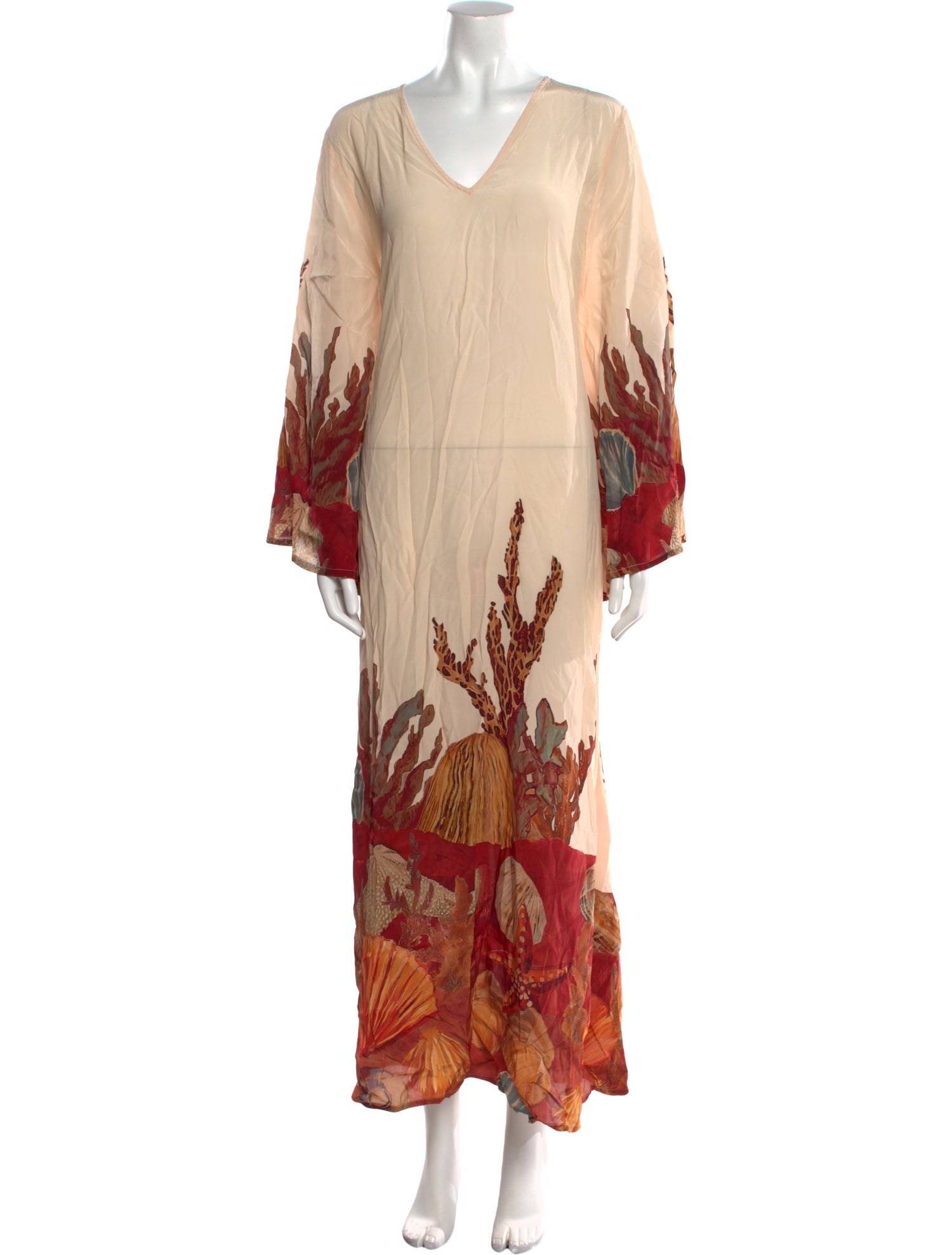 Carolina K Printed Long Dress