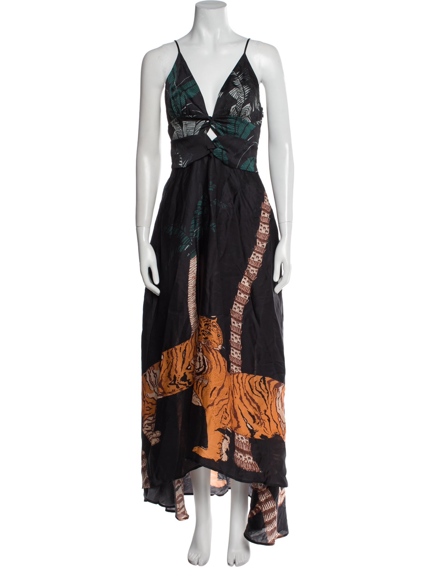Carolina K Printed Long Dress w/ Tags