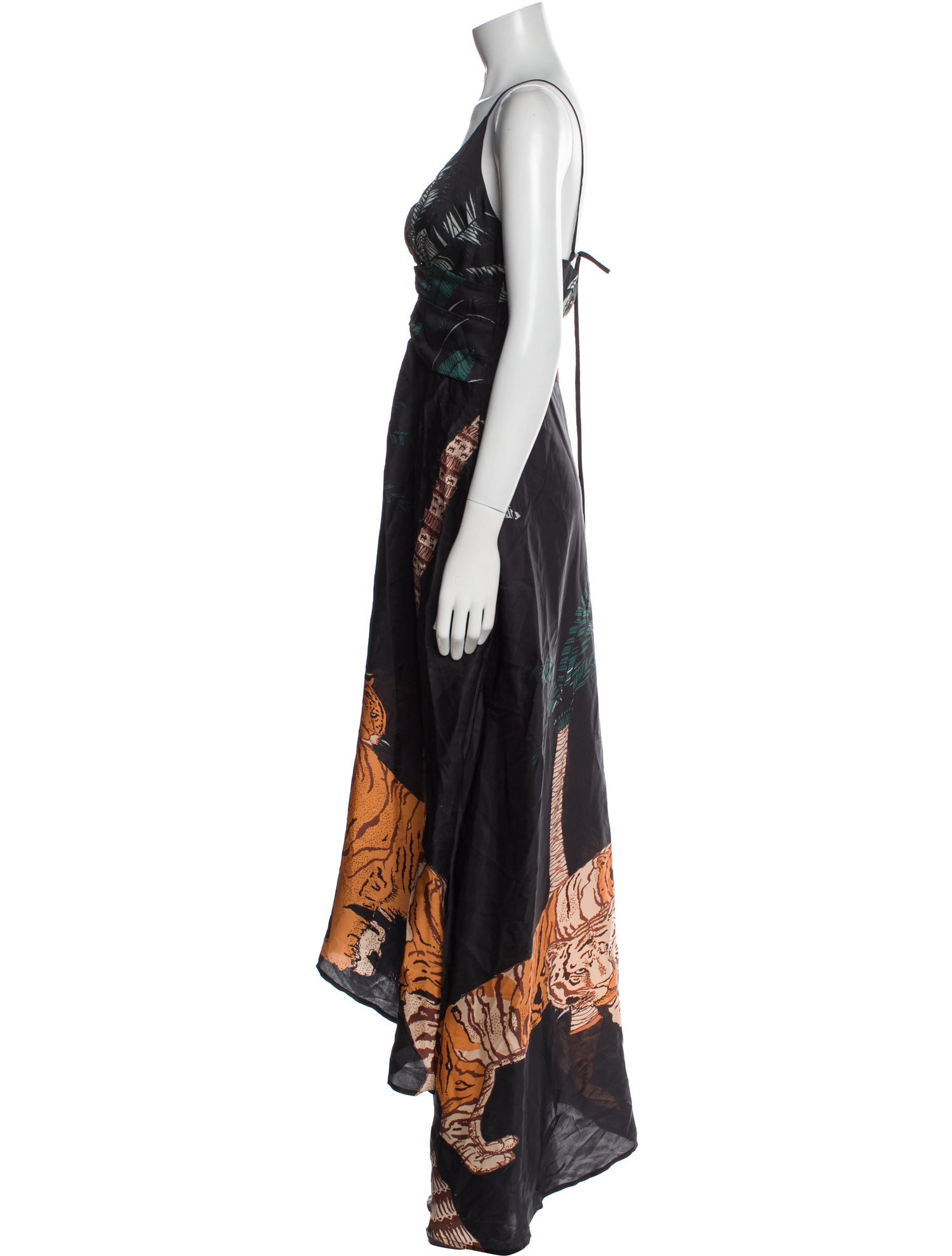 Carolina K Printed Long Dress w/ Tags
