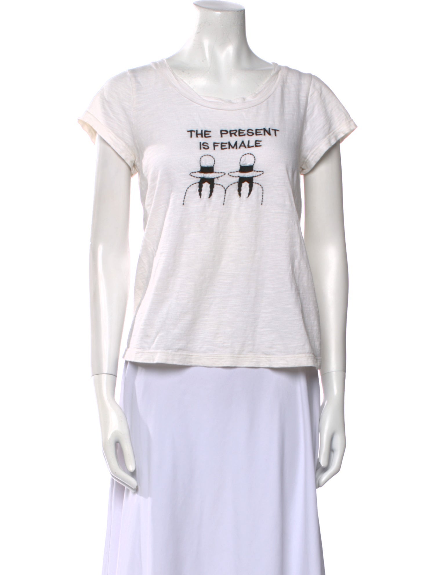 Carolina K Graphic Print Scoop Neck T-Shirt