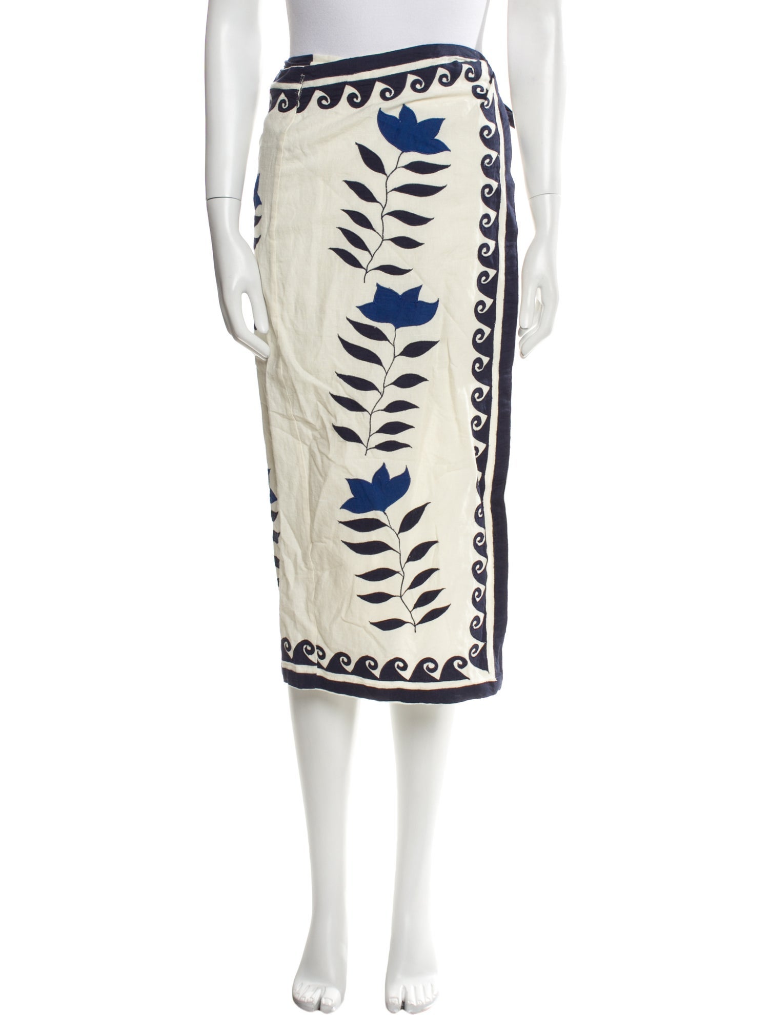 Carolina K Printed Midi Length Skirt