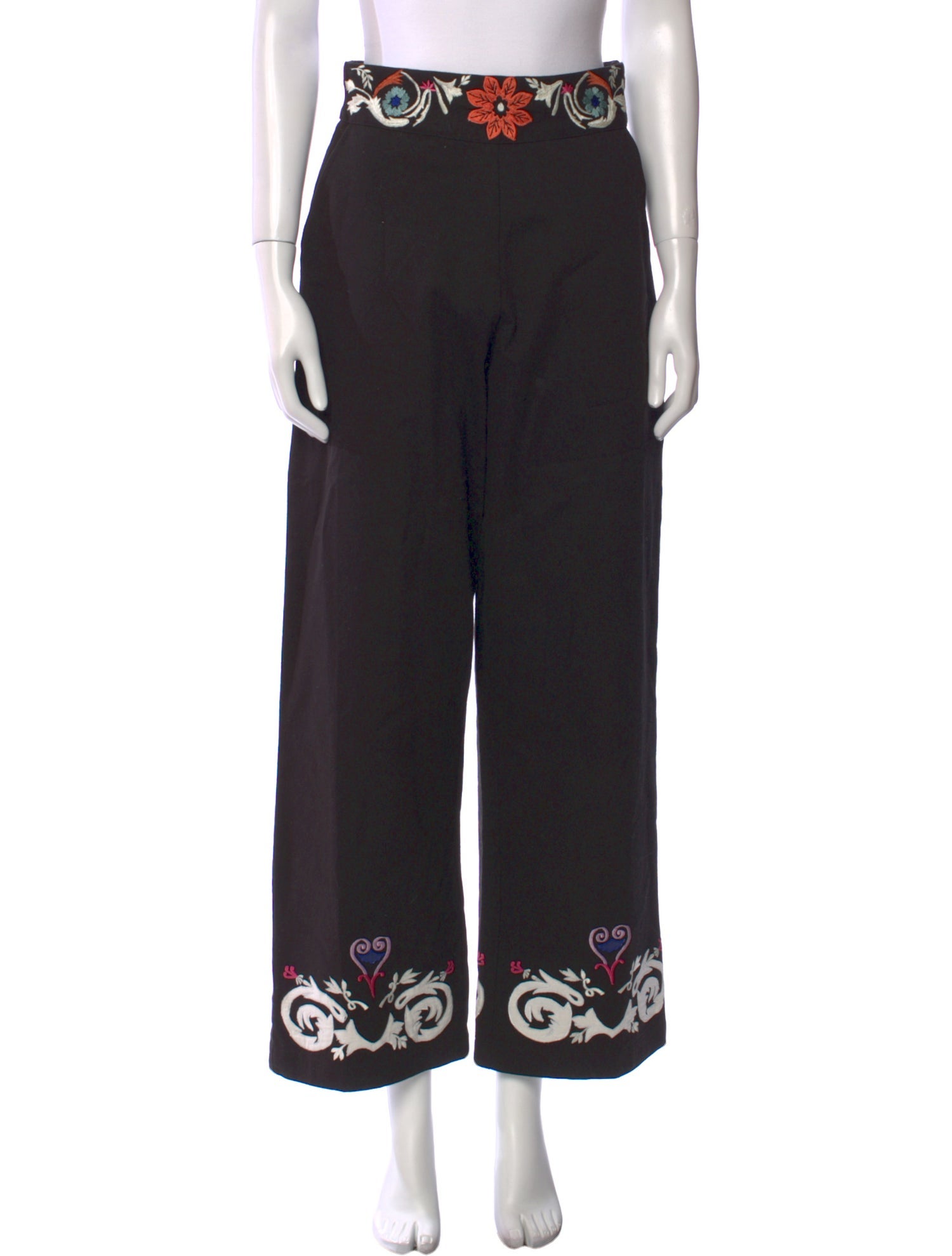 Carolina K Printed Wide Leg Pants
