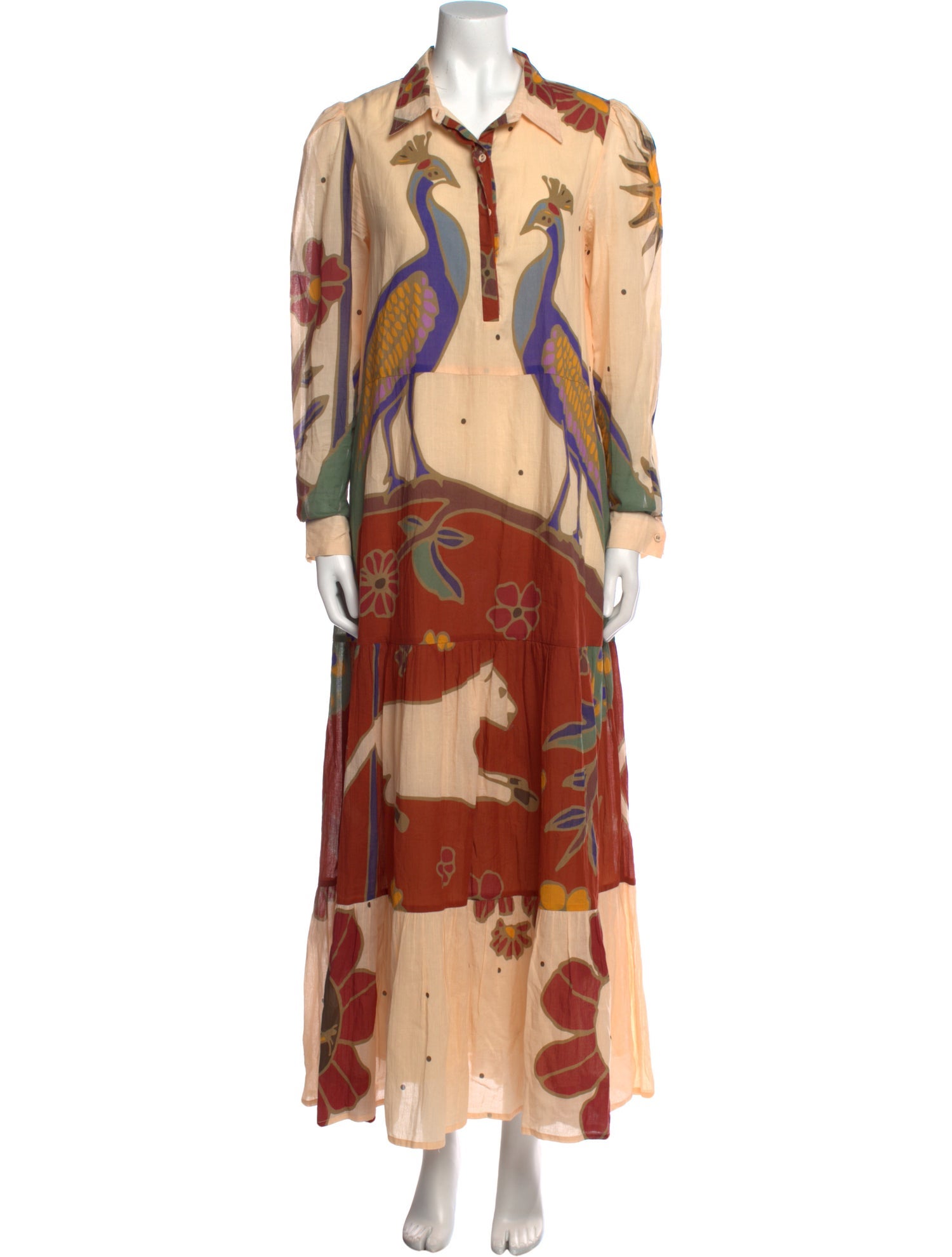 Carolina K Printed Long Dress