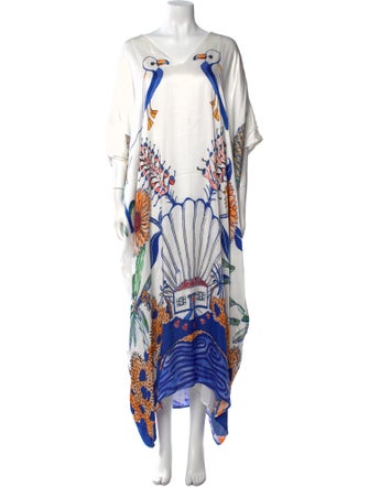 Carolina K Printed Long Dress