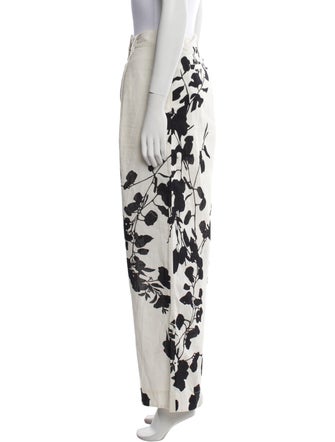 Carolina K Floral Print Wide Leg Pants