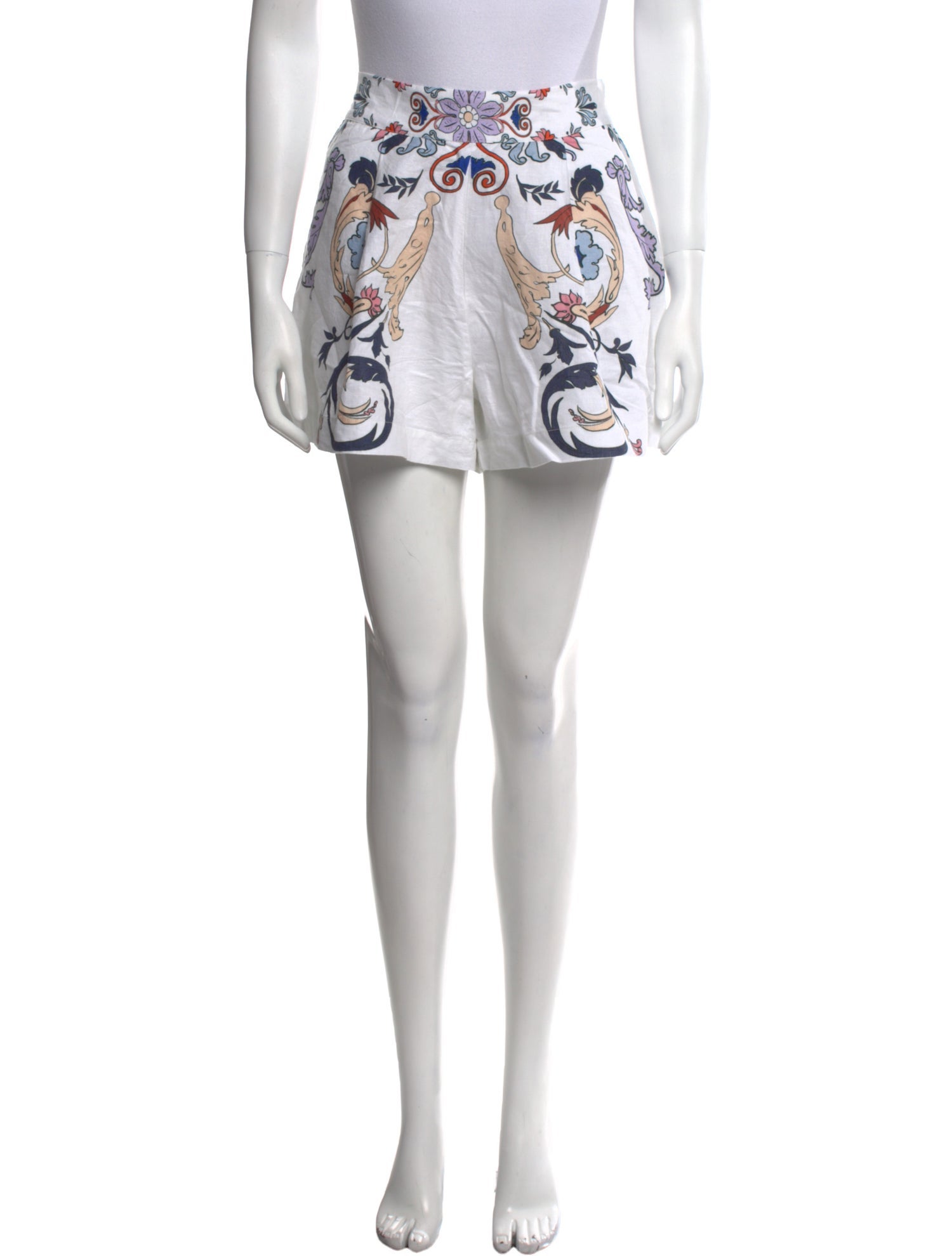 Carolina K Printed Mini Shorts