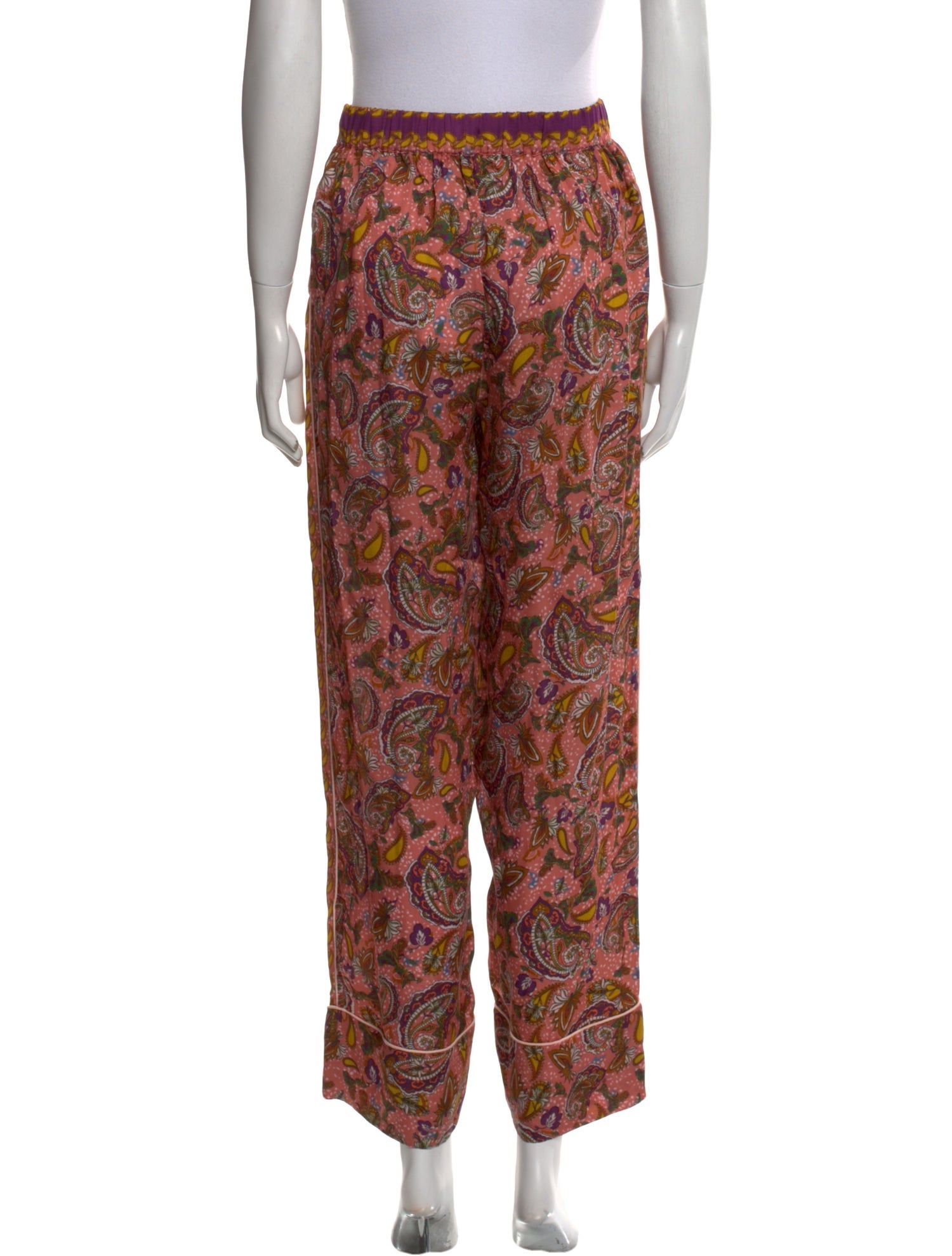Carolina K Printed Wide Leg Pants