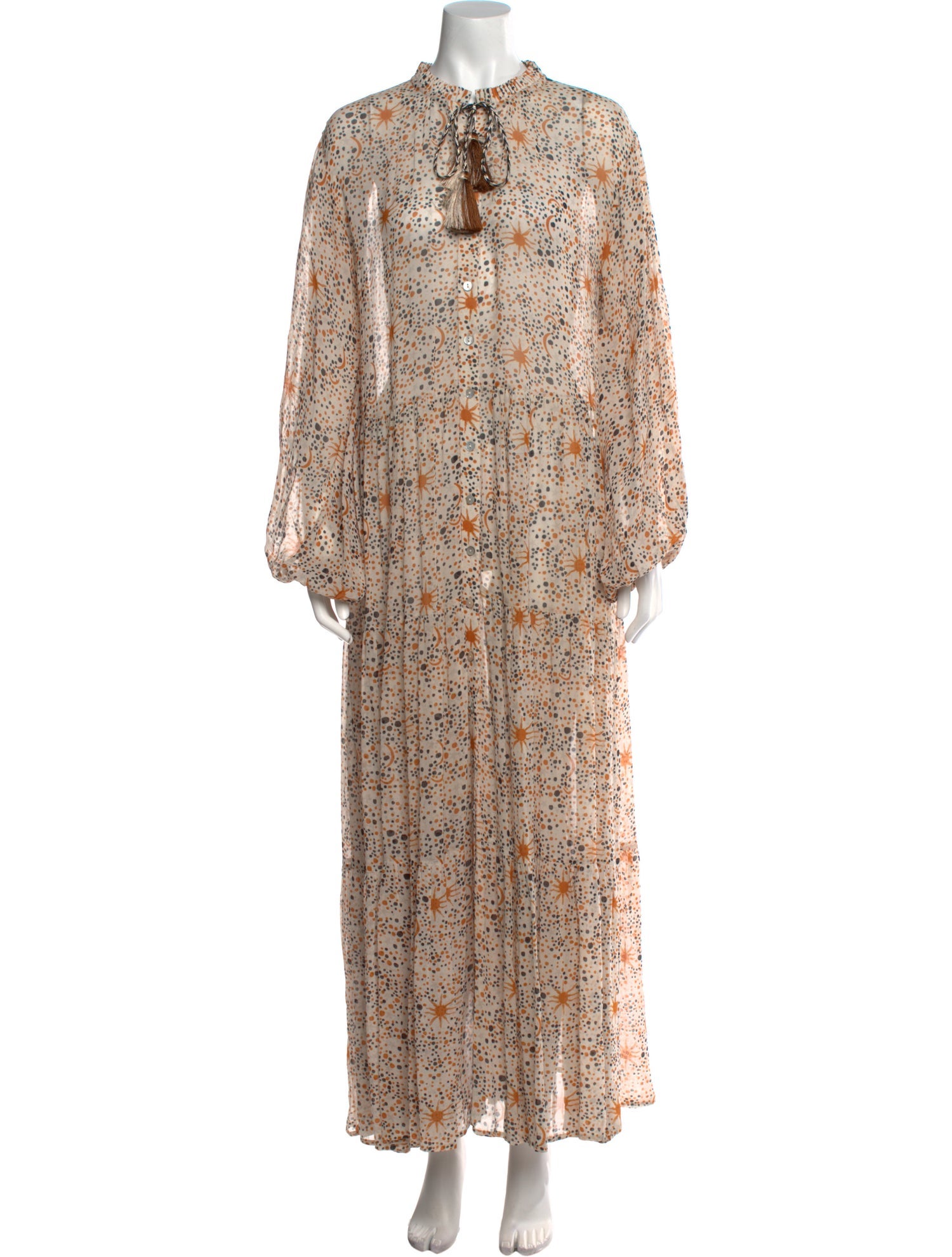 Carolina K Floral Print Long Dress