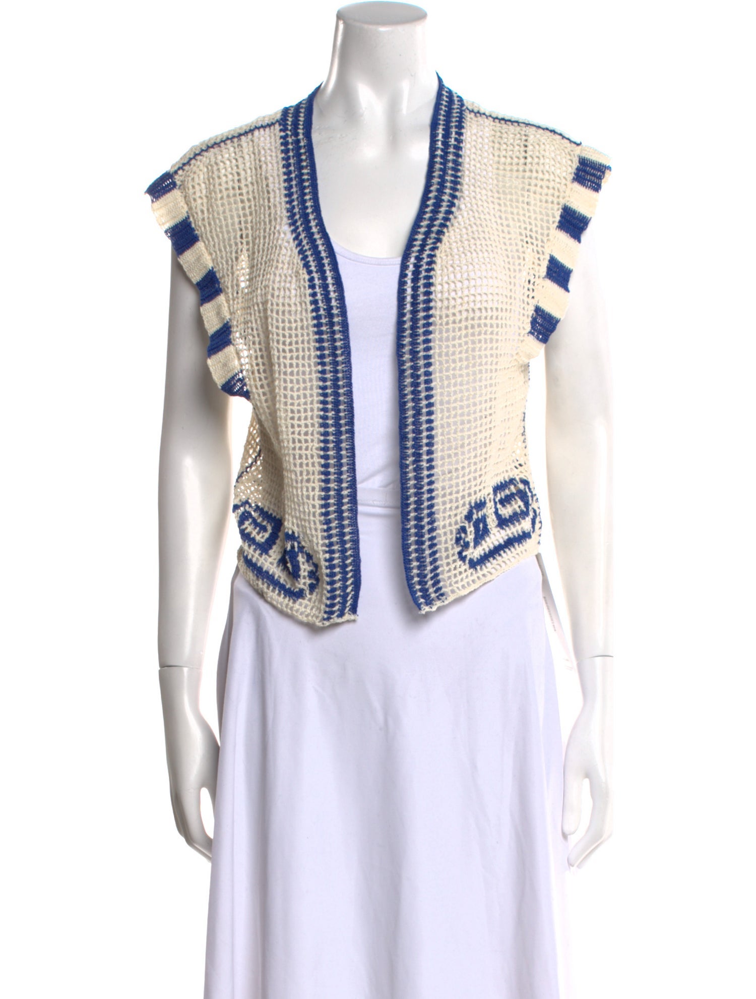 Carolina K Striped Open Front Sweater