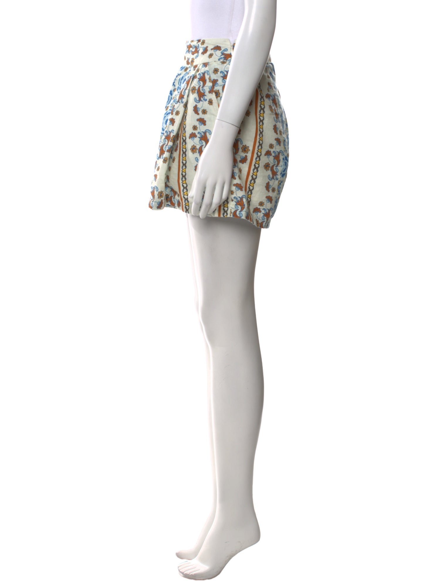 Carolina K Floral Print Mini Shorts