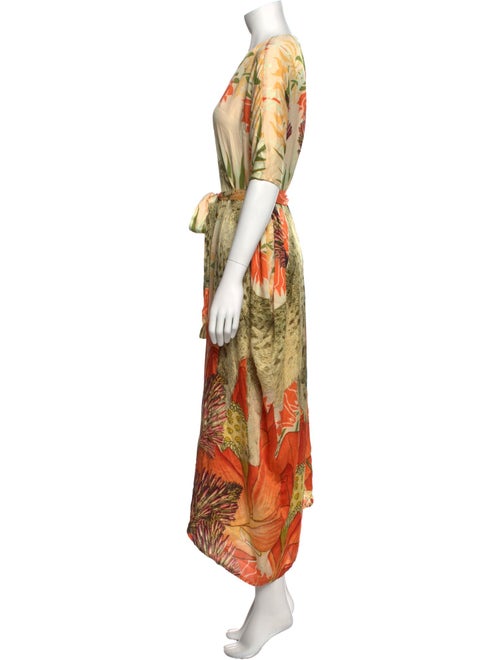 Carolina K Floral Print Midi Length Dress