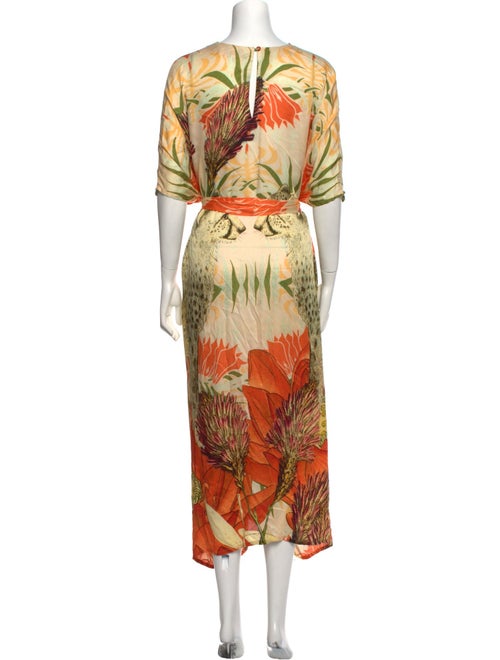 Carolina K Floral Print Midi Length Dress