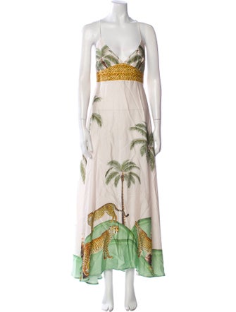 Carolina K Printed Long Dress