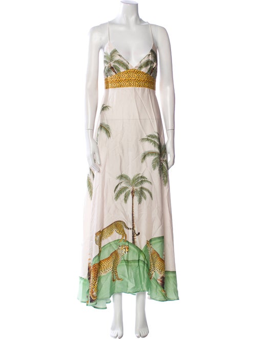 Carolina K Printed Long Dress