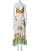 Carolina K Printed Long Dress