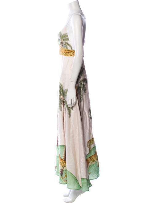 Carolina K Printed Long Dress