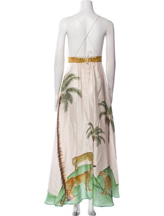 Carolina K Printed Long Dress