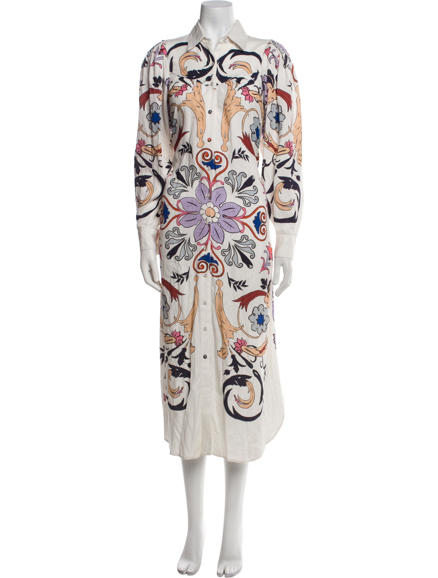 Carolina K Printed Long Dress