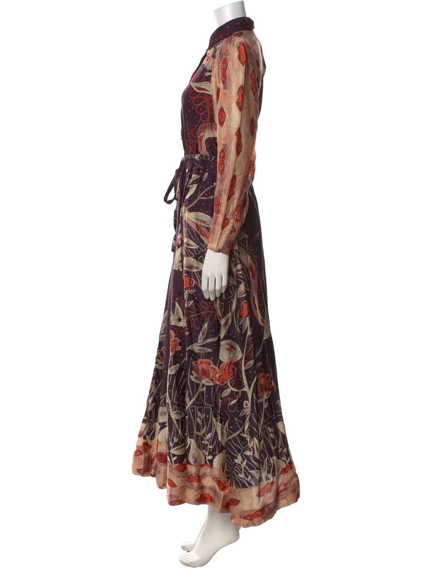 Carolina K Printed Long Dress