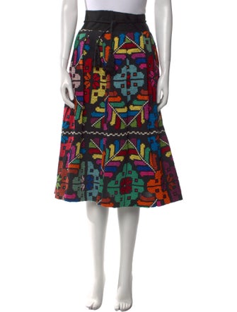 Carolina K Patterned Midi Length Skirt